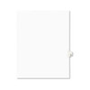 AVERY 01067 DIVIDER, "67", SIDE TAB, 25/PK, WHITE