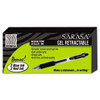 ZEBRA PEN 14680 GEL PEN,BLACK INK,MEDIUM,24 PER BOX