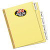 AVERY 11113 INSERT DIVIDER BULK PK,5 TABS,24 SETS/BX