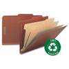 SMEAD MANUFACTURING CO. 19099 CLASSIFICATION FOLDER,6 DIVIDERS,RED