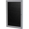 GHENT PA13636B-BK LETTERBOARD, 36X36,1-DOOR,ALUMINUM FRAME