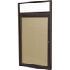 GHENT PBVX2-181 TACKBOARD, 1-DOOR,36X24,W/FRAME