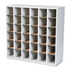 SAFCO 7766GR WOOD 36 COMPARTMENT MAIL SORTER