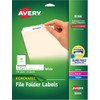 AVERY 8066 FILING LABELS, 2/3 X 3 7/16, 750/PACK