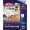 AVERY 8324 TRI-FOLD BROCHURE, MATTE, 8 1/2 X 11