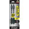 PILOT PEN CORPORATION 31014 GEL PEN,REFILLABLE,EXTRA FINE,2/CD,BLACK