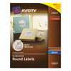 AVERY 22824 LABEL,ROUND,2",GOLD FOIL