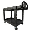 RUBBERMAID COMMERCIAL PRODUCTS FG452088BLA UTILITY CART,2 SHELF,25-1/4WX44DX39H