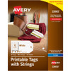 AVERY 22802 TAGS, COMPATIBLE,2 X 3 1/2,WHITE,96/PACK