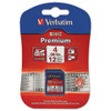 VERBATIM 96171 SDHC MEMORY CARD,PREMIUM,CLASS 10,4GB