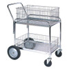 BOX PARTNERS WS1035 MAIL CART, 33 1/2" X 23 3/4" X 38 1/4", 