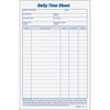 TOPS MANUFACTURING CO. 30041 DAILY TIME AND JOB SHEETS,2/PACK