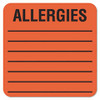 TABBIES 40560 ALLERGIES MEDICAL LABELS