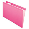 ESSELTE PENDAFLEX CORP. 415315PIN HANGING FOLDERS,1/5 TAB,LEGAL,PINK