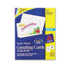 AVERY 8316 GREETING CARDS, W/ENVELOPES, 30/BX., WE