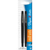 PAPERMATE 8432452PP FLAIR PEN,POINT GUARD TIP, 2/PK, BLACK