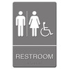 U.S. STAMP & SIGN 4811 ADA SIGN,MOLDED PLASTIC,6 X 9
