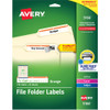 AVERY 5166 FILE FOLDER LABELS, PERMANENT,750/PACK