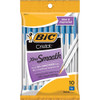 BIC CORPORATION MSP101BE STIC BALLPOINT PEN,BLUE INK/CLEAR BARREL