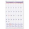 AT-A-GLANCE PM4-28 MONTHLY WALL CALENDAR,1PPM,20"X30",BE/WE