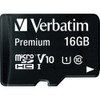 VERBATIM 44082 MEMORY,MCR,SDHC,16GB,BK