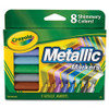 CRAYOLA 58-8628 CRAYOLA  MATALLIC MARKERS, NONTOXIC, 8/P