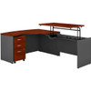 BUSH INDUSTRIES SRC128HCSU 60W X 43D RH BOW FRONT SIT TO STAND L DE