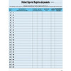 TABBIES 14541 HIPAA LABELS, 8.5" X 11" BLUE, 23/SHEET,