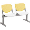 KFI 2300BEAM2128 BEAM SEATING- 2 SEATER WITH PERFORATED B