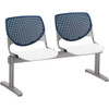 KFI 2300BEAM238 BEAM SEATING- 2 SEATER WITH PERFORATED B