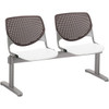 KFI 2300BEAM2188 BEAM SEATING- 2 SEATER WITH PERFORATED B