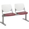 KFI 2300BEAM287 BEAM SEATING- 2 SEATER WITH PERFORATED B