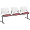 KFI 2300BEAM387 BEAM SEATING- 3 SEATER WITH PERFORATED B