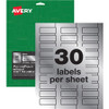 AVERY 60519 DURABLE METALLIC ASSET TAG LABELS,PK672