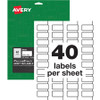 AVERY 61526 AVERY  LABELS, F/ASSET TAGS, WATERPROOF,