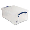 REALLY USEFUL 9CPK4CB SNAP-LID STORAGE BIN, 2.37 GAL, 10.25" X