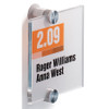 DURABLE OFFICE PRODUCTS CORP. 482019 CRYSTAL SIGN,4-1/8"WX4-1/8"H