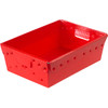 BOX PARTNERS BINS183 18" X 13" X 6" RED SPACE AGE TOTES