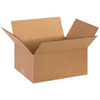 BOX PARTNERS 13106 CORRUGATED BOXES, 13" X 10" X 6"