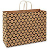 USC S-21246GEO PRINTED PAPER SHOPPING BAGS - 16 X 6 X 1