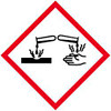 USC S-21334 GHS PICTOGRAM LABELS - CORROSION, 1 X 1"