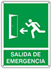 USC S-21170P "SALIDA DE EMERGENCIA" SIGN - PLASTIC