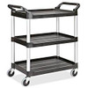 USC H-1053BL RUBBERMAID SERVICE CART - 34 X 19 X 38",