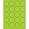 TAPE LOGIC LL197GN 2" FLUORESCENT GREEN CIRCLE LASER LABELS