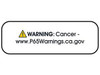 USC S-22724 CALIFORNIA PROP 65 LABELS - "WARNING: CA