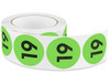 USC S-22884 2" CIRCLE LABELS - "19"