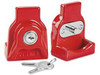 USC H-907R METAL TRAILER LOCKS - KEYED ALIKE, RED