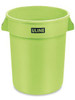 USC H-3687LIME ULINE TRASH CAN - 32 GALLON, LIME GREEN