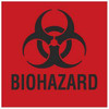 USC S-23825 BIOHAZARD LABEL - 2 X 2", POLYPROPYLENE