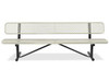 USC H-3502BE METAL BENCH WITH BACK - 8', BEIGE